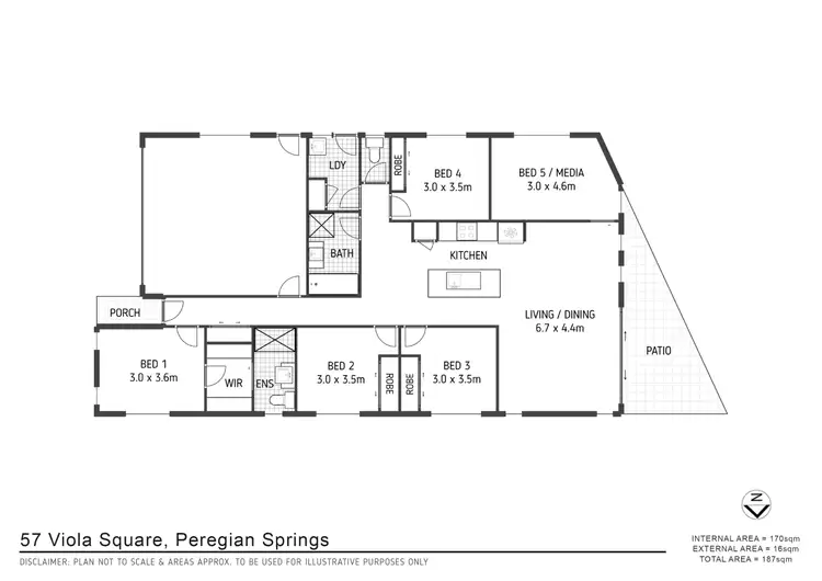 Floorplan of Homely house listing, 57 Viola Square, Peregian Springs QLD 4573