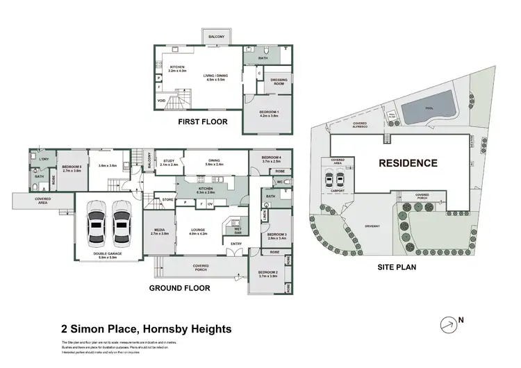 Floorplan of Homely house listing, 2 Simon Place, Hornsby Heights NSW 2077