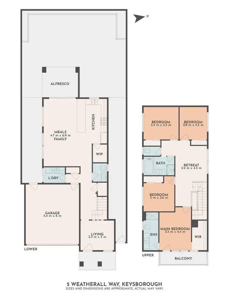 Floorplan of Homely house listing, 5 Weatherall Way, Keysborough VIC 3173