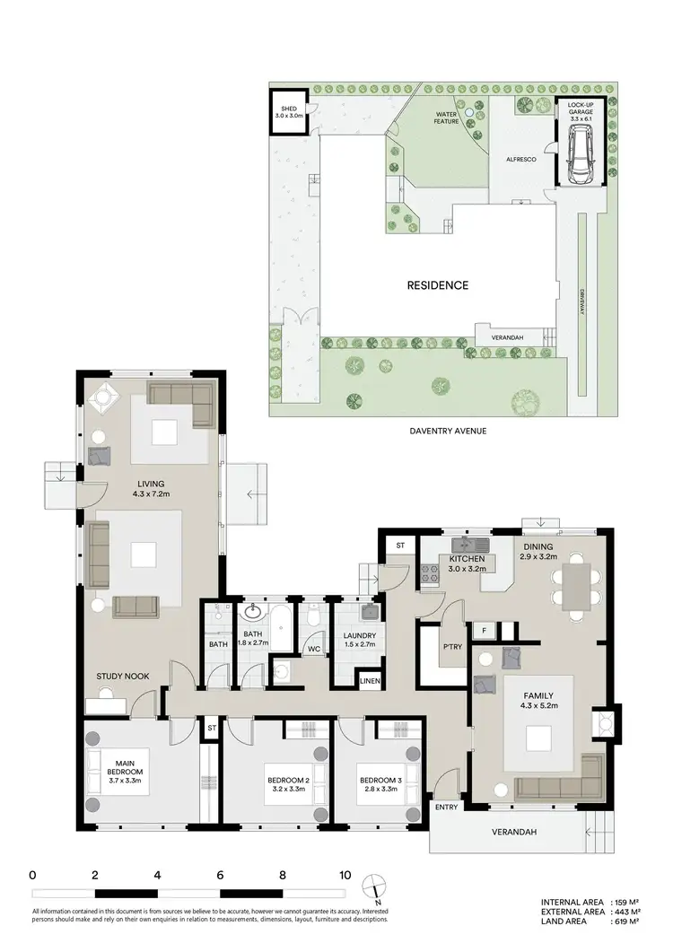 Floorplan of Homely house listing, 7 Daventry Avenue, Grovedale VIC 3216