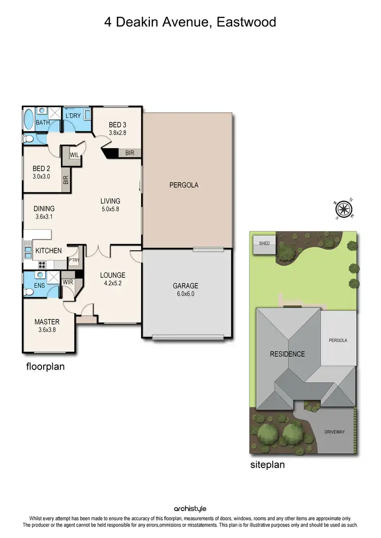 Floorplan of Homely house listing, 4 Deakin Avenue, Eastwood VIC 3875