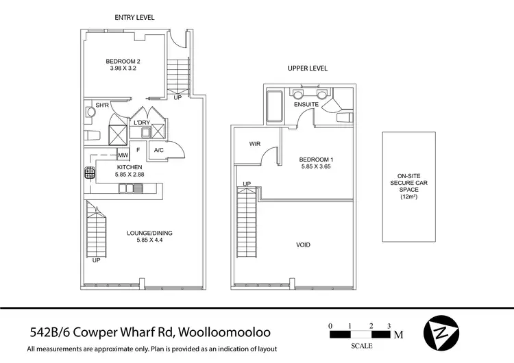 Floorplan of Homely apartment listing, 542B/6 Cowper Wharf Roadway, Woolloomooloo NSW 2011