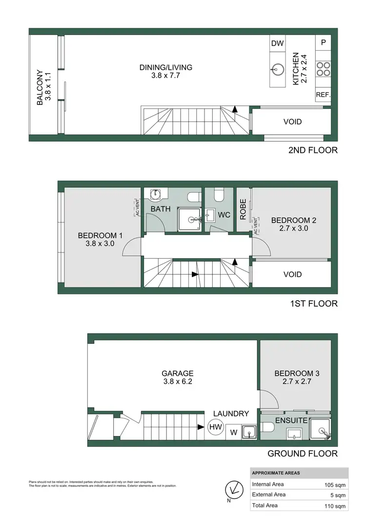 Floorplan of Homely townhouse listing, 19/107 Grote Street, Adelaide SA 5000