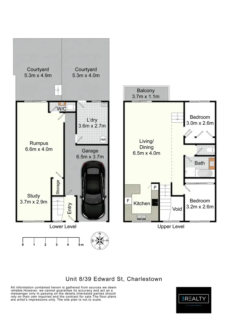 Floorplan of Homely townhouse listing, 8/39 Edward Street, Charlestown NSW 2290
