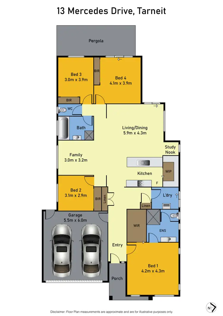 Floorplan of Homely house listing, 13 Mercedes Drive, Tarneit VIC 3029