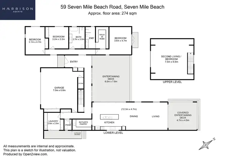 Floorplan of Homely house listing, 59 Seven Mile Beach Road, Seven Mile Beach TAS 7170