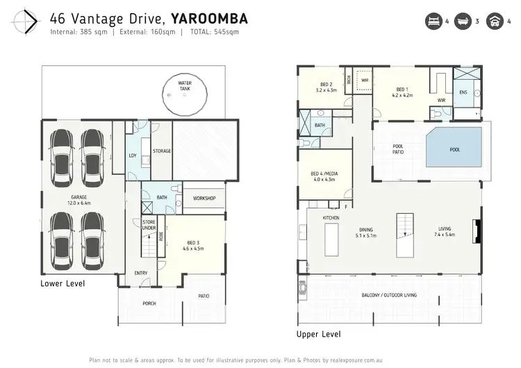 Floorplan of Homely house listing, 46 Vantage Drive, Yaroomba QLD 4573