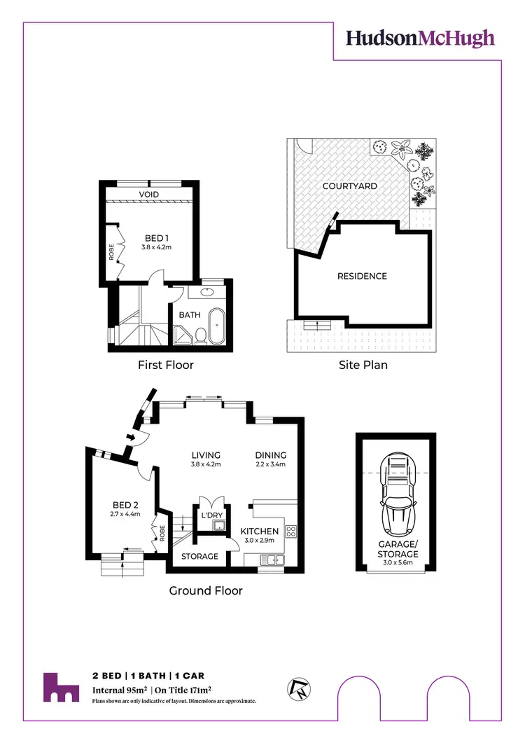 Floorplan of Homely townhouse listing, 2/48A Hill Street, Leichhardt NSW 2040