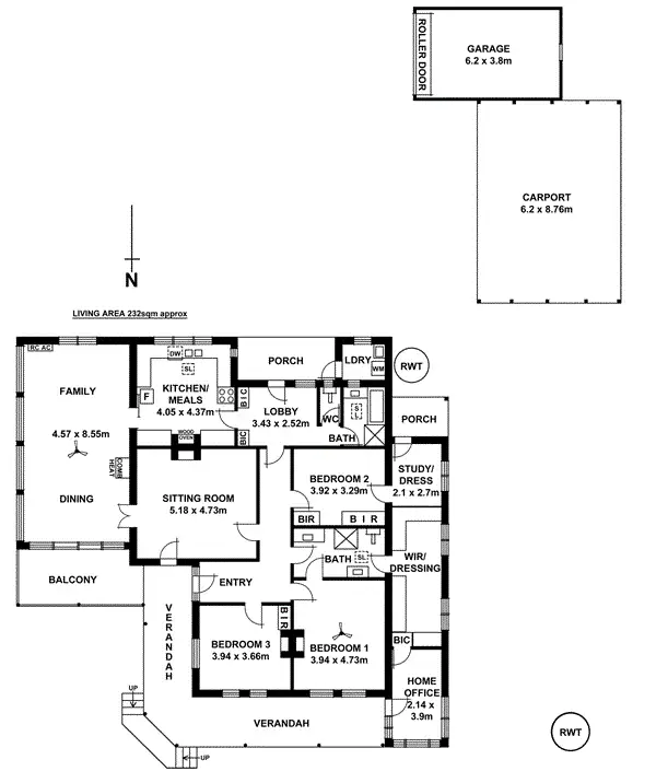 Floorplan of Homely house listing, 34 Murtoa Road, Eden Hills SA 5050