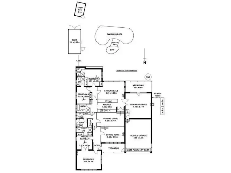 Floorplan of Homely house listing, 10 Allendale Grove, Stonyfell SA 5066