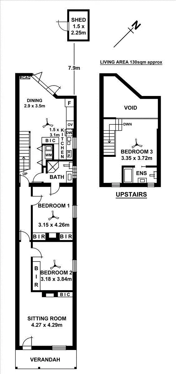 Floorplan of Homely house listing, 15 Clarke Street, Walkerville SA 5081