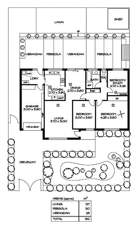 Floorplan of Homely unit listing, 1/23 Bandon Terrace, Kingston Park SA 5049