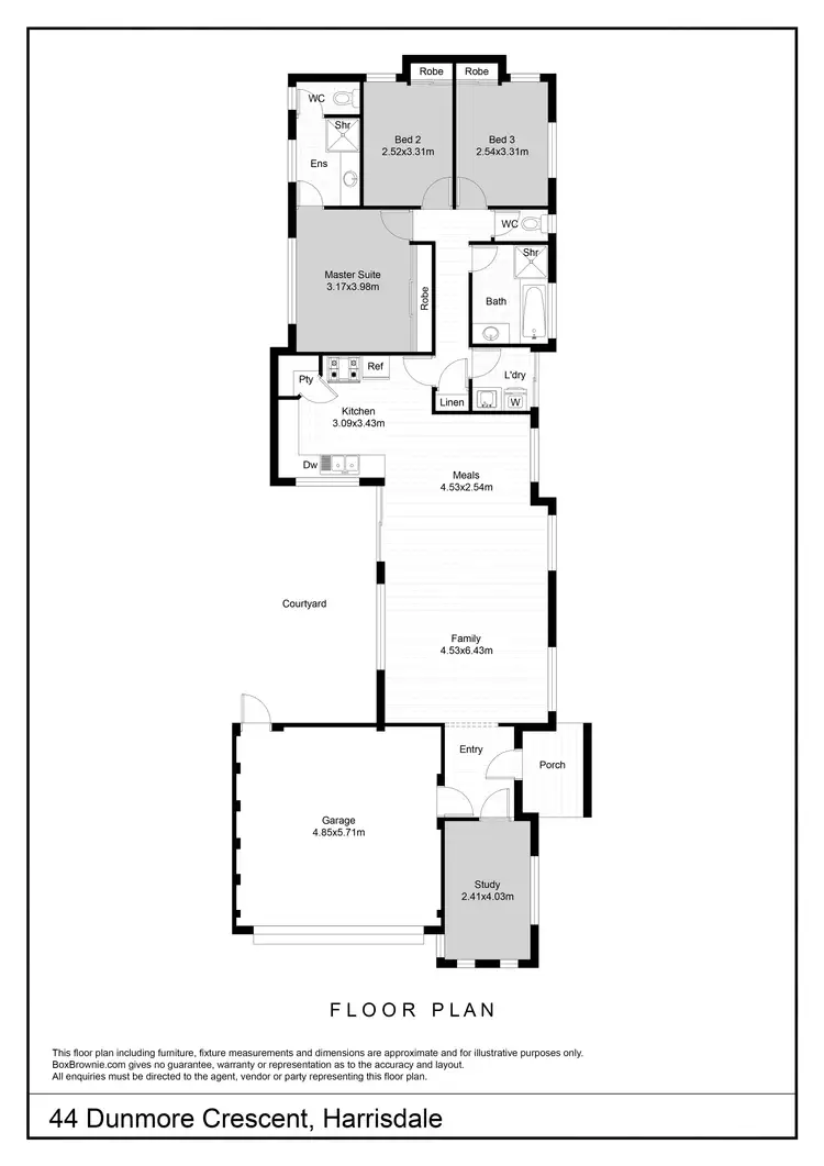 Floorplan of Homely house listing, 44 Dunmore Crescent, Harrisdale WA 6112