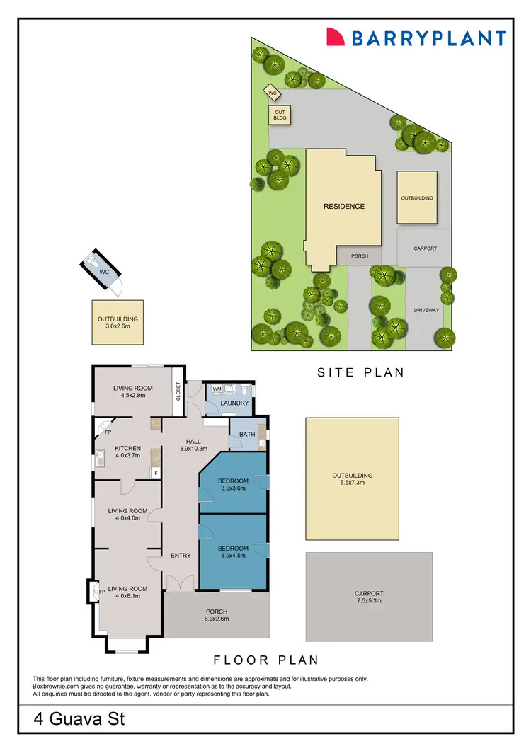 Floorplan of Homely house listing, 4 Guava Street, Red Cliffs VIC 3496