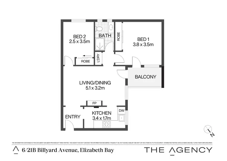 Floorplan of Homely apartment listing, 6/21B Billyard Avenue, Elizabeth Bay NSW 2011