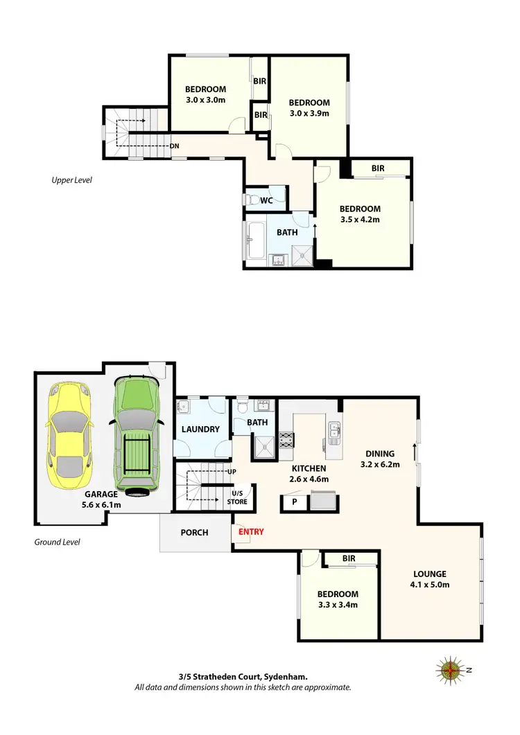 Floorplan of Homely townhouse listing, 3/5 Stratheden Court, Sydenham VIC 3037