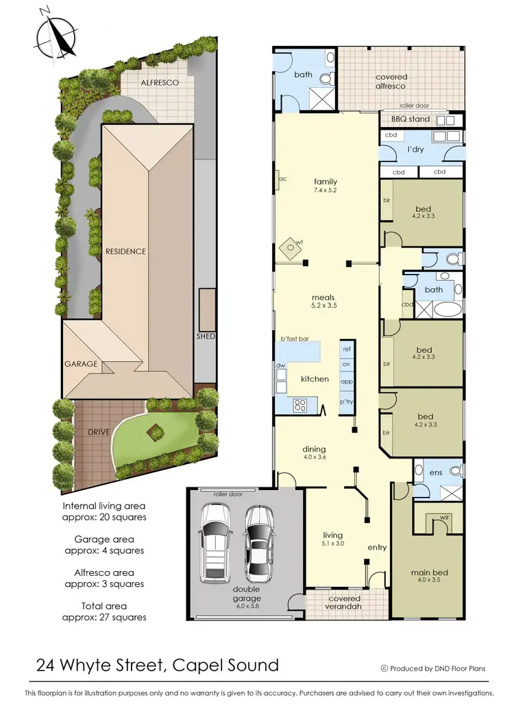Floorplan of Homely house listing, 24 Whyte Street, Capel Sound VIC 3940