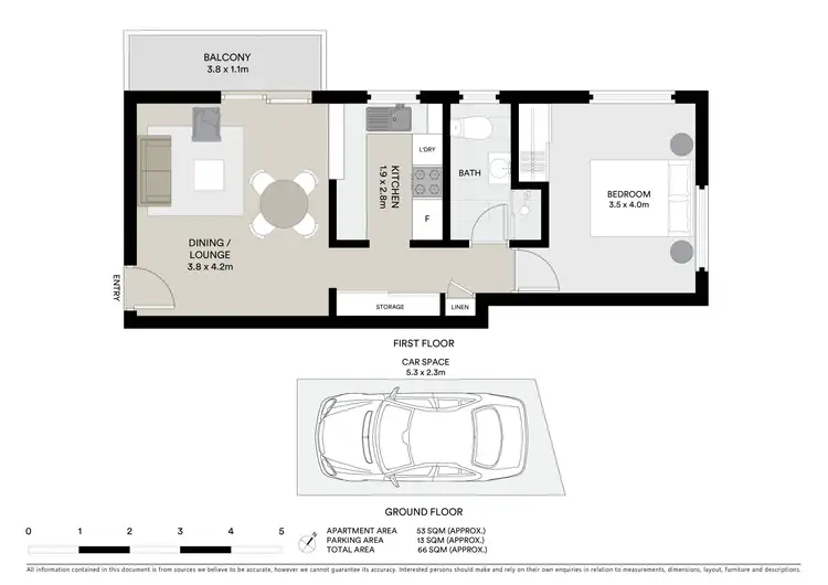 Floorplan of Homely apartment listing, 1/58 Kurraba Road, Neutral Bay NSW 2089
