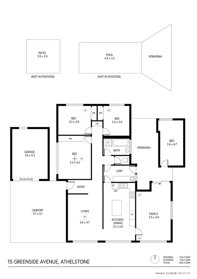 Floorplan of Homely house listing, 15 Greenside Avenue, Athelstone SA 5076