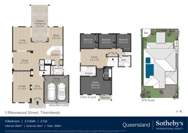 Floorplan of Homely house listing, 1 Ribonwood Street, Thornlands QLD 4164