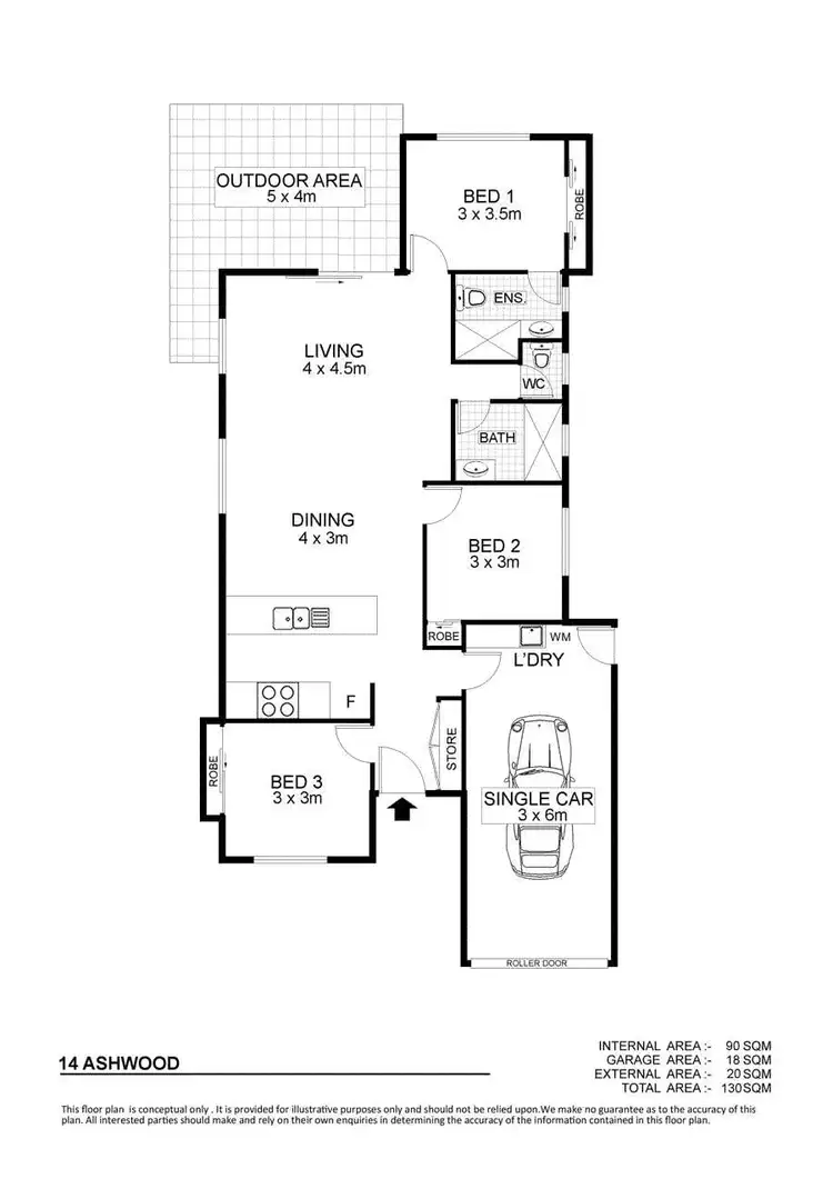Floorplan of Homely house listing, 14 Ashwood Grove, Deeragun QLD 4818