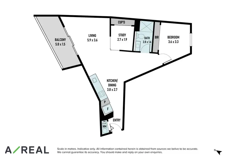 Floorplan of Homely apartment listing, 902w/48 Balston Street, Southbank VIC 3006
