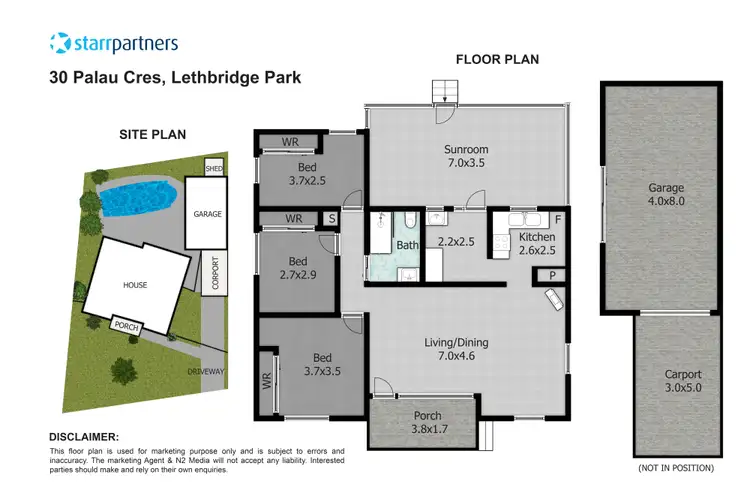Floorplan of Homely house listing, 30 Palau Crescent, Lethbridge Park NSW 2770