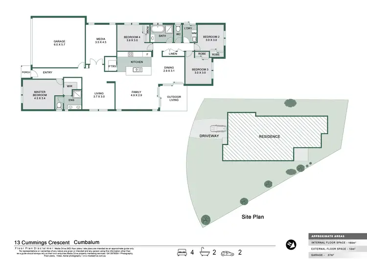 Floorplan of Homely house listing, 13 Cummings Crescent, Cumbalum NSW 2478