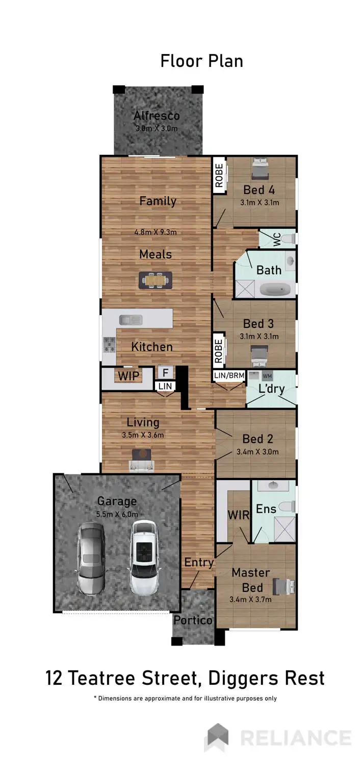 Floorplan of Homely house listing, 12 Teatree Street, Diggers Rest VIC 3427