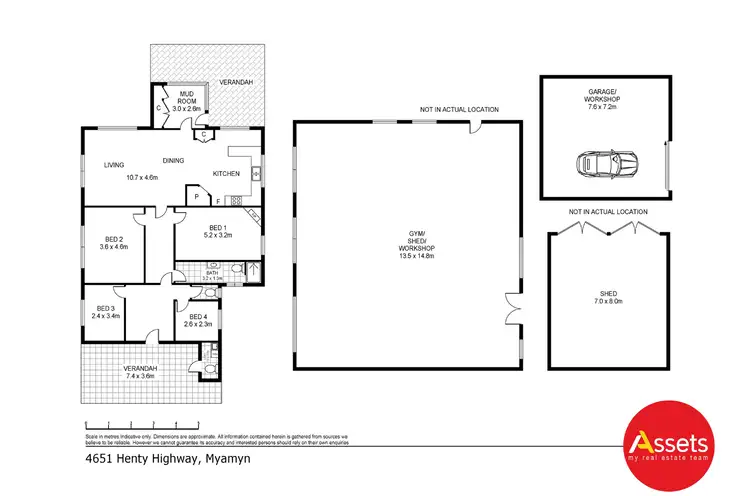 Floorplan of Homely rural property listing, 4651 Henty Highway, Myamyn VIC 3304