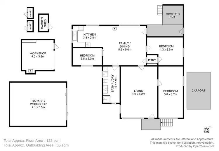 Floorplan of Homely house listing, 288 Howden Road, Howden TAS 7054