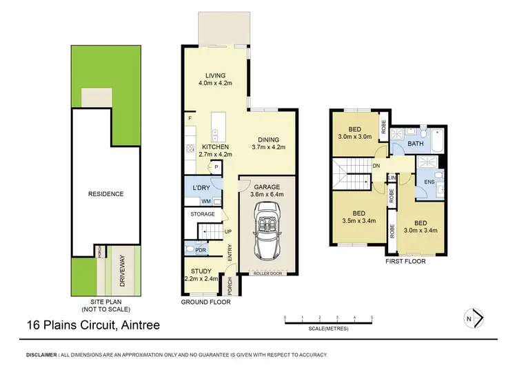 Floorplan of Homely townhouse listing, 16 Plains Circuit, Aintree VIC 3336