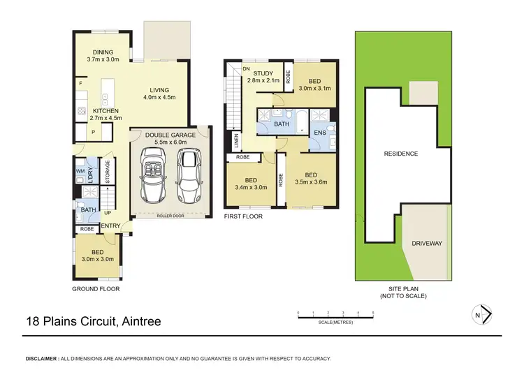 Floorplan of Homely townhouse listing, 18 Plains Circuit, Aintree VIC 3336