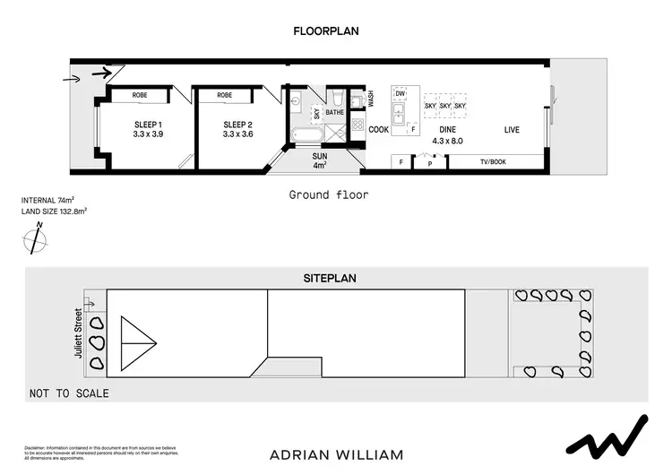 Floorplan of Homely house listing, 24 Juliett Street, Enmore NSW 2042