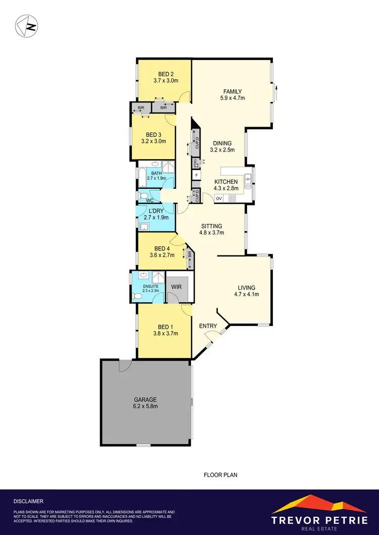 Floorplan of Homely house listing, 8 Bogart Drive, Wendouree VIC 3355