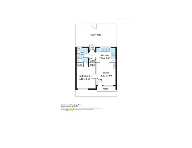 Floorplan of Homely unit listing, 13/4 Beovich Road, Ingle Farm SA 5098