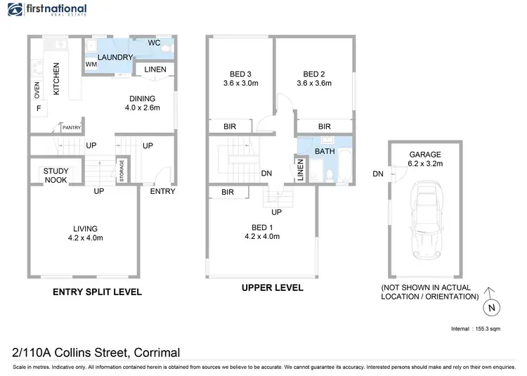 Floorplan of Homely townhouse listing, 2/110A Collins Street, Corrimal NSW 2518