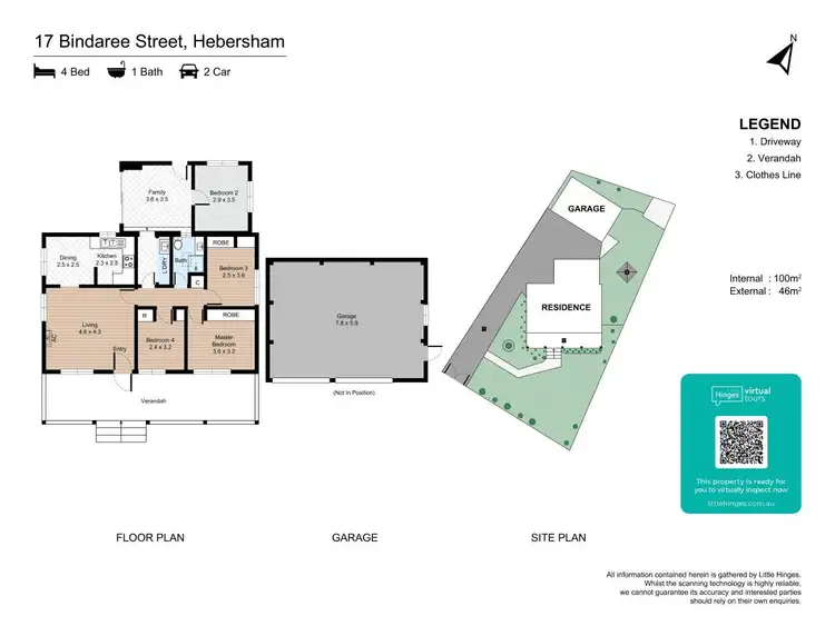 Floorplan of Homely house listing, 17 Bindaree Street, Hebersham NSW 2770