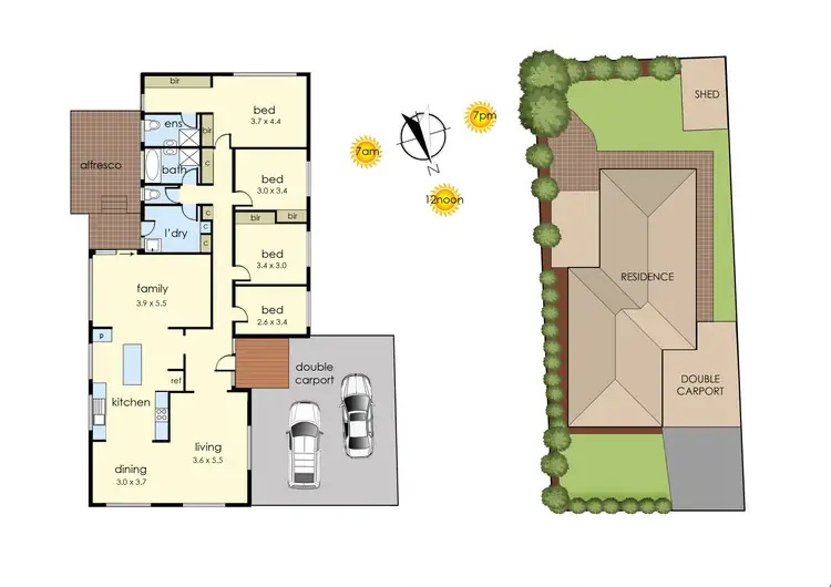Floorplan of Homely house listing, 2 Goldborough Court, Frankston South VIC 3199