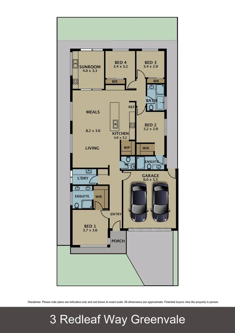 Floorplan of Homely house listing, 3 Redleaf Way, Greenvale VIC 3059