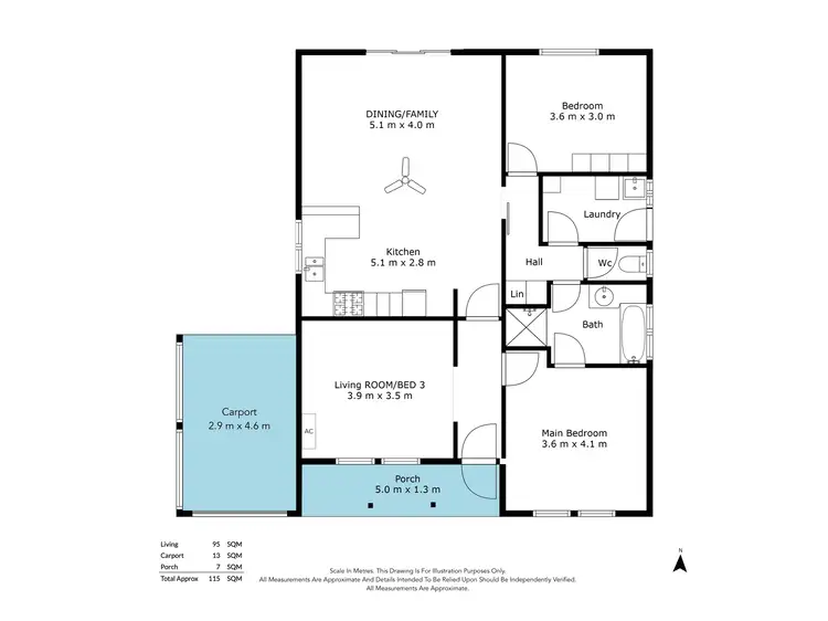Floorplan of Homely house listing, 5 Causby Avenue, Morphett Vale SA 5162