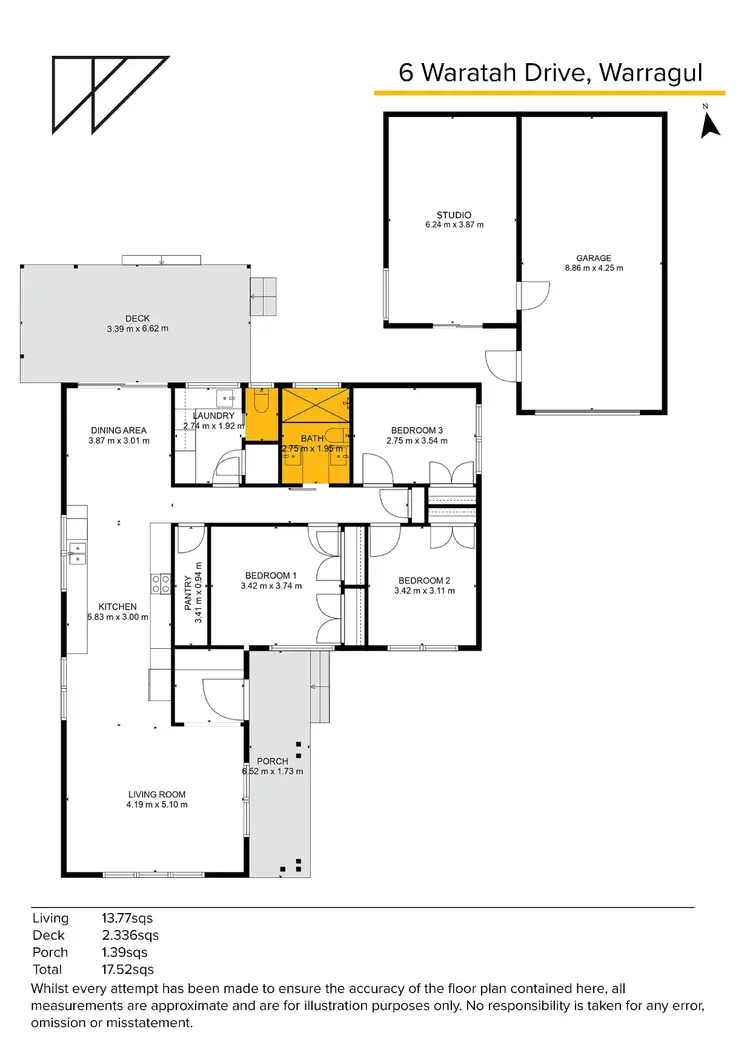 Floorplan of Homely house listing, 6 Waratah Drive, Warragul VIC 3820