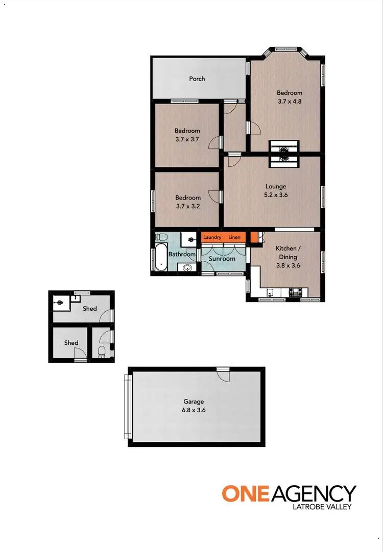 Floorplan of Homely house listing, 15 Queens Parade, Traralgon VIC 3844