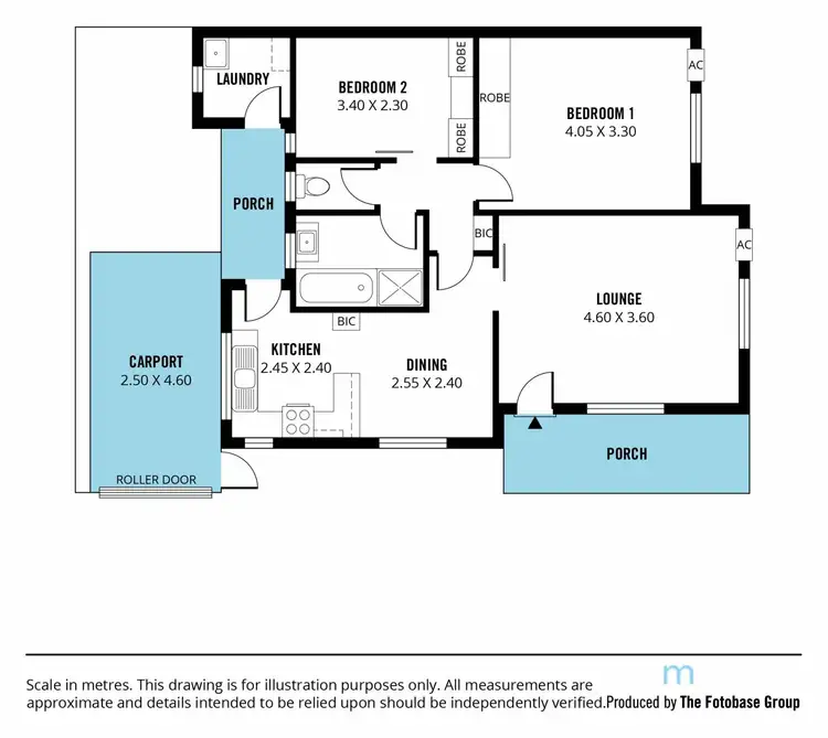 Floorplan of Homely unit listing, 1/7 Dyson Street, Glenelg East SA 5045