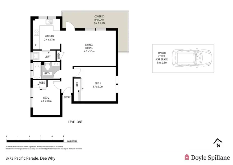 Floorplan of Homely apartment listing, 3/73 Pacific Parade, Dee Why NSW 2099