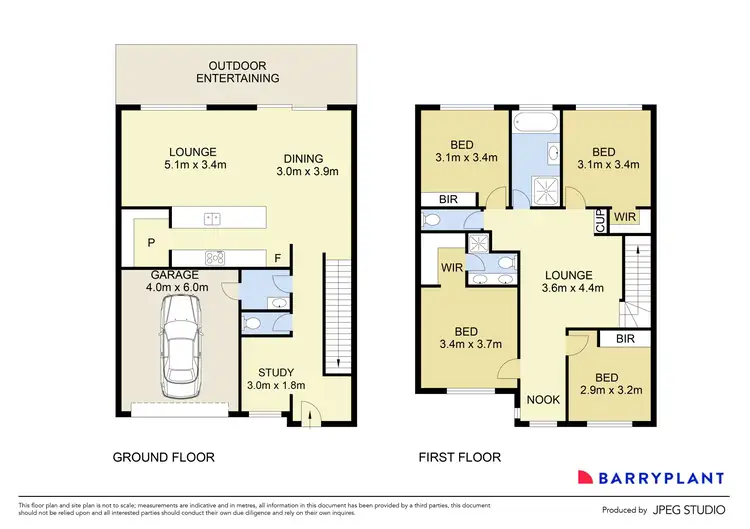 Floorplan of Homely townhouse listing, 12 Persano Way, Taylors Lakes VIC 3038