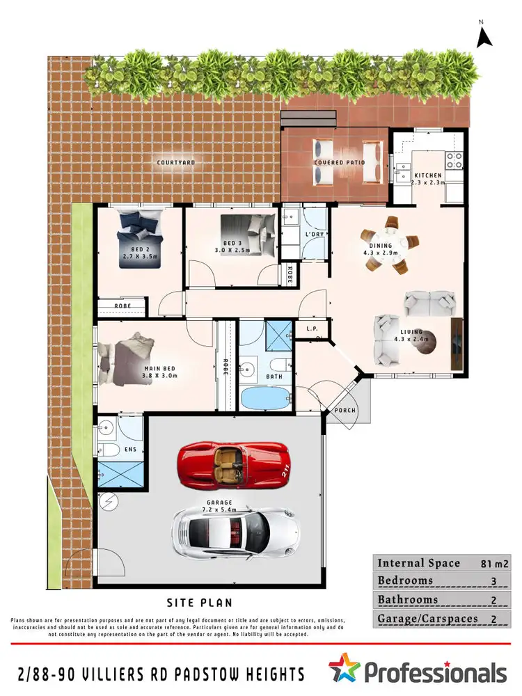 Floorplan of Homely villa listing, 2/88-90 Villiers Road, Padstow Heights NSW 2211