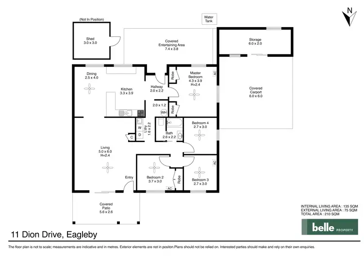 Floorplan of Homely house listing, 11 Dion Drive, Eagleby QLD 4207