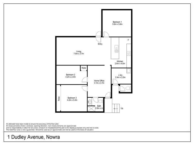 Floorplan of Homely house listing, 1 Dudley Avenue, Nowra NSW 2541