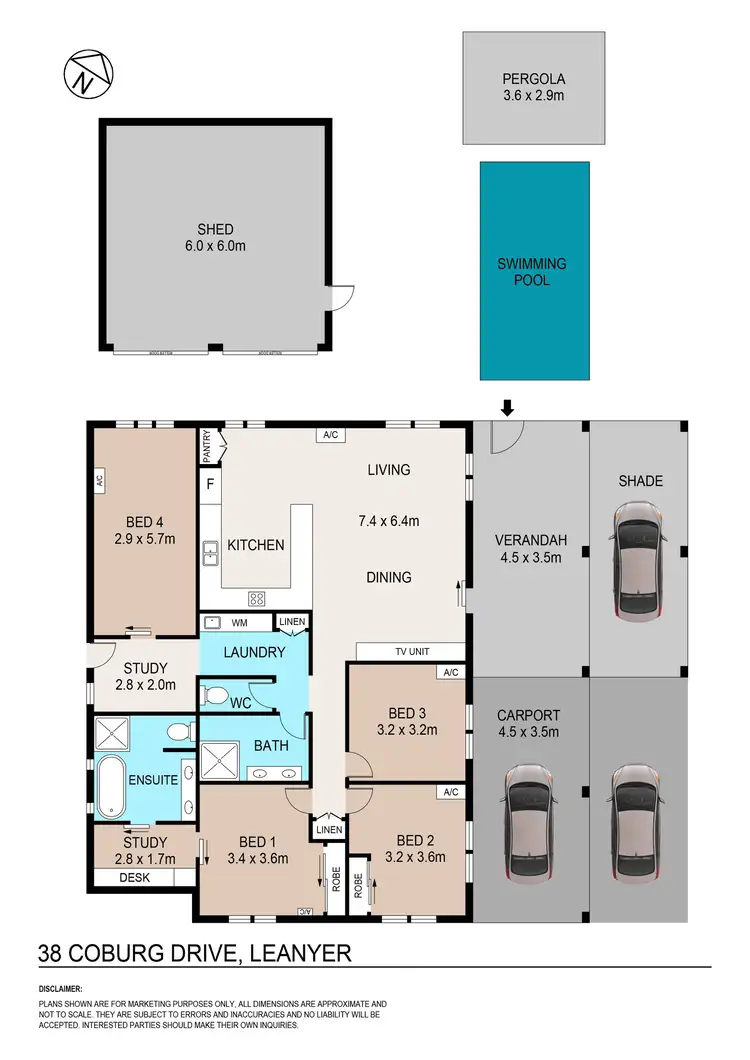 Floorplan of Homely house listing, 38 Coburg Drive, Leanyer NT 812